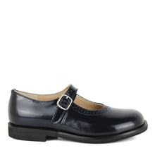 Load image into Gallery viewer, Ballerinas college in blue leather
