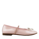 Ballerina in pink patent leather