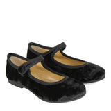 Ballerina in Black Velvet Leather