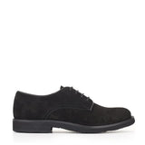 Brogue Derby in Black Suede
