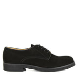 Derby in Black Suede Leather