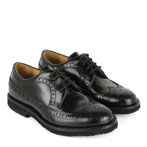 Derby brogue in pelle