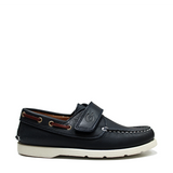 Blue Boat Shoes in Calfskin Leather