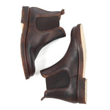Chelsea Boots in Brown Calfskin Leather