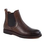 Chelsea boots in etain handmade color leather