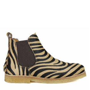 Chelsea Boots in animalier effect pony