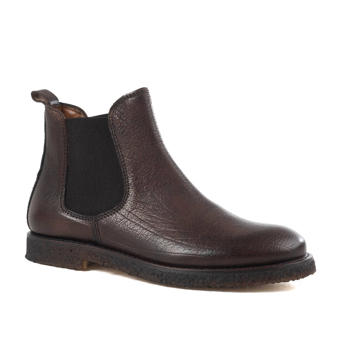 Chelsea Boots in Taupe hand dyed Calfskin Leather