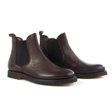 Chelsea Boots in Taupe hand dyed Calfskin Leather