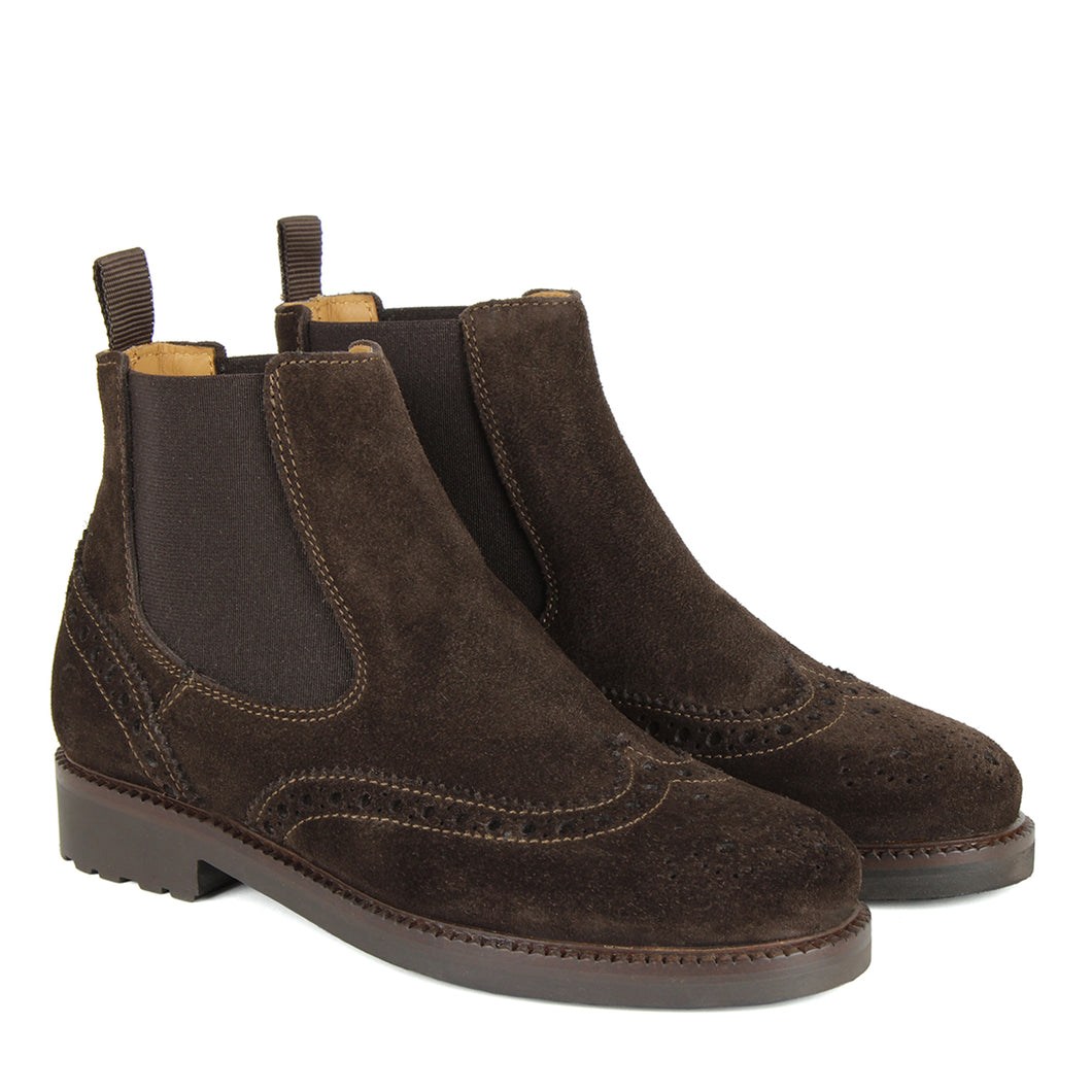 Stivaletto chelsea in suede