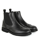 Stivaletto chelsea in pelle con fondo in gomma light