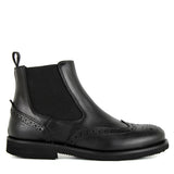 Stivaletto chelsea in pelle con fondo in gomma light