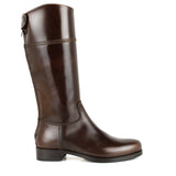 Boots in Brown Calfskin Leather