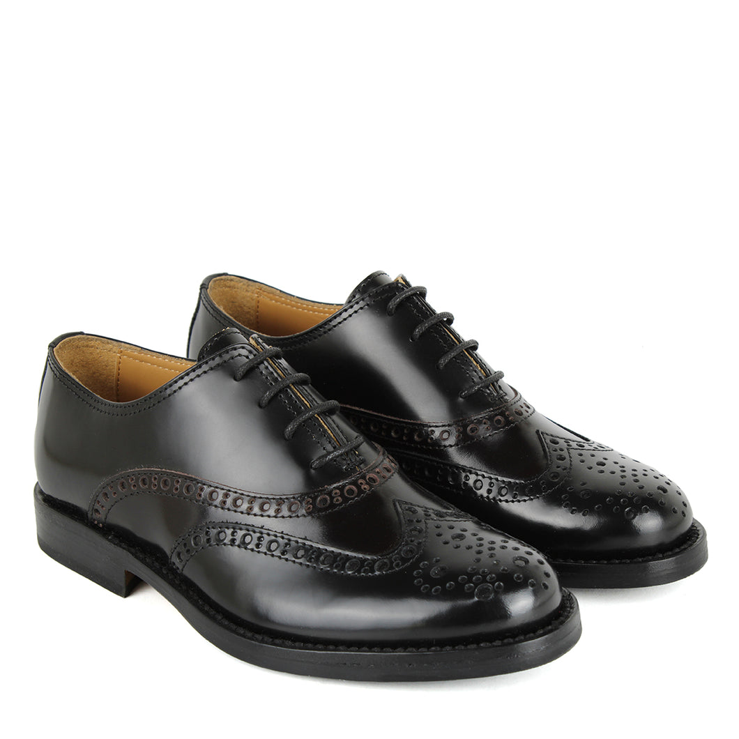 Derby brogue in pelle lavorazione goodyear