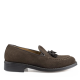 Dark brown moccasins with tassels Goodyear welt for kids