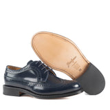 Laced up derby brogue Goodyear welt for kids