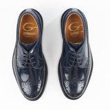 Laced up derby brogue Goodyear welt for kids
