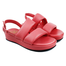 Load image into Gallery viewer, Sandal oleandro in nappa leather with back strap
