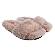 Load image into Gallery viewer, Pink fluffy sliders
