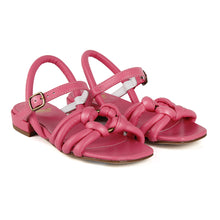 Load image into Gallery viewer, Sandal in pink nappa leather
