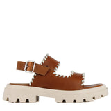 Sandali in pelle con cinturino