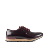 Sneaker runners burgundy calfskin leather