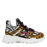 Sneakers in pelle animalier