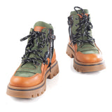 Hiking boots in nabuk and calfskin leather
