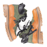 Hiking boots in nabuk and calfskin leather