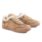 Sneakers in suede hand-painted gradient