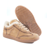 Sneakers in suede hand-painted gradient