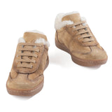 Sneakers in suede hand-painted gradient