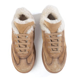 Sneakers in suede hand-painted gradient