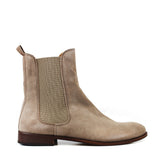 Chelsea Boots in Taupe Suede Leather