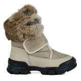 Doposci con pelliccia e velcro