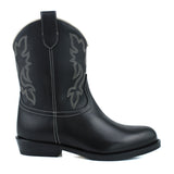 Stivale texano pelle vitello nero