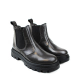 Chelsea Boots in dark green calfskin leather