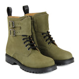 Anfibio in Green Nabuk Leather