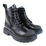 Black laced ankle boot