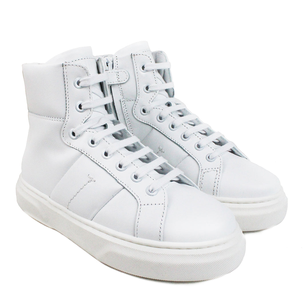 High-top sneakers white