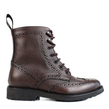 Load image into Gallery viewer, Ankle boot in brown calfskin
