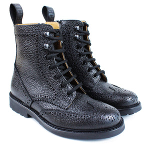 Ankle boot in black calfskin