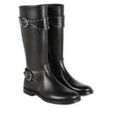 Stivale in pelle con fibbie