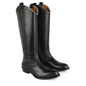 Stivale texano in pelle