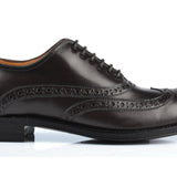 1206 Rossano Oxford Brogue Calfskin Leather Black