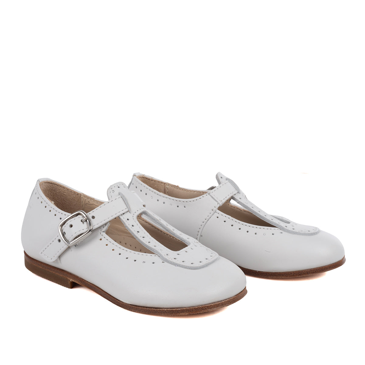 Ballerina First Steps in White Calfskin Leather