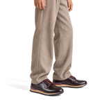 Sneaker runners burgundy calfskin leather