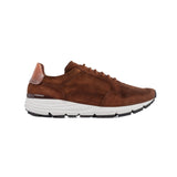 Men's Brown Suede Gradient effect Sneakers Italian Crafted