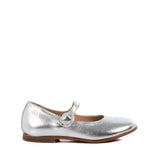 Ballerinas in Silver Calfskin Leather