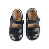 Ballerinas in Blue Calfskin Leather with fringe
