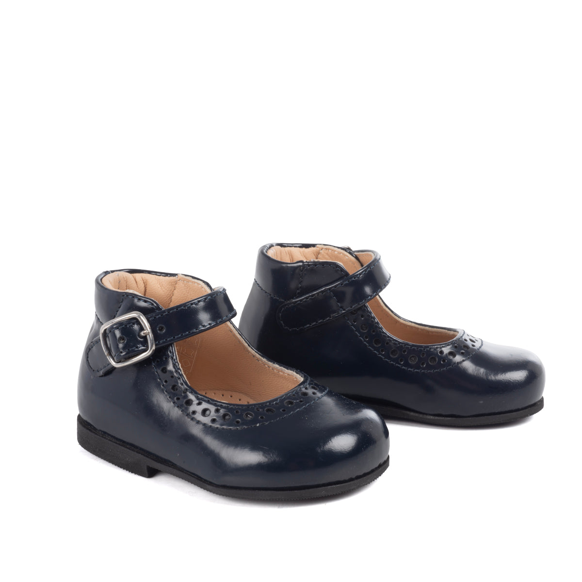Baby walker Ballerinas in Blue Calfskin Leather